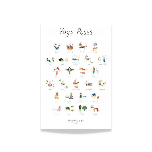 Yoga Poses Print and Hanger