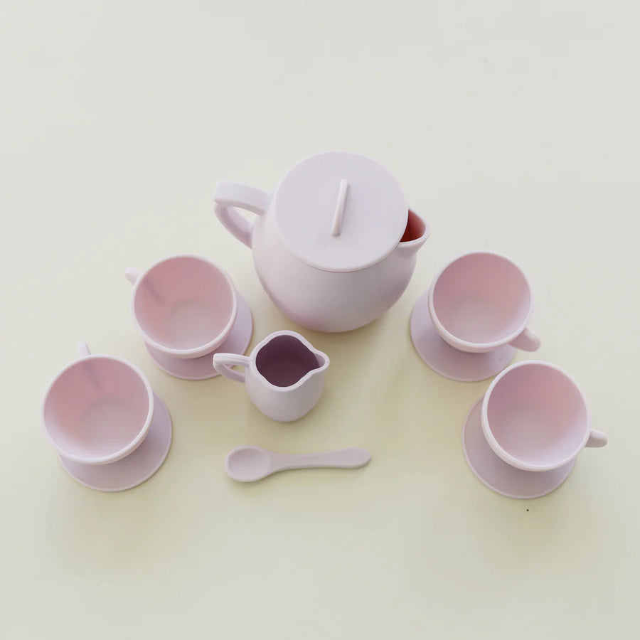 Silicone Tea Play Set in Cream Multi