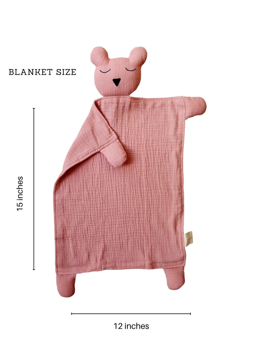 Organic Lovey Bear Blankets