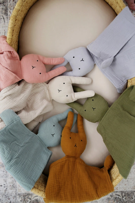 Organic Lovey Bunny Blankets