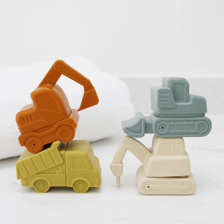 Construction Mold Free Silicone Bath Toy Set