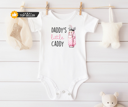 Daddy's Little Caddy - Golf Baby Bodysuit