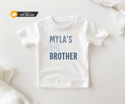 Custom Big Brother Tee - Baby and Toddler Graphic Tees