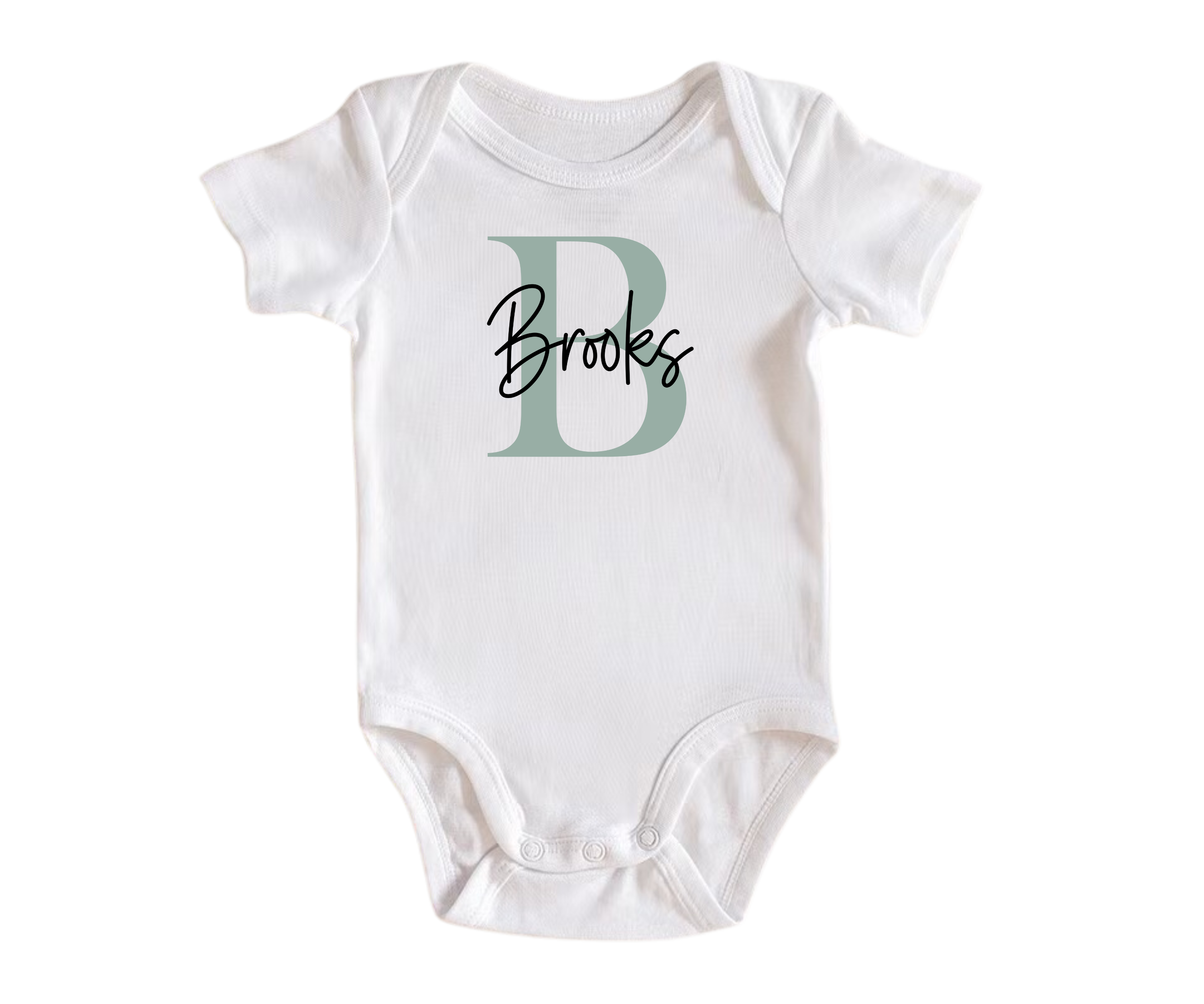 Custom Name Initial Baby Bodysuit - Toddler & Youth Shirts Available