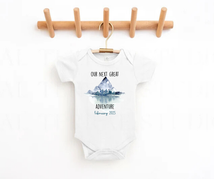 Our Next Great Adventure - Custom Announcement Bodysuit