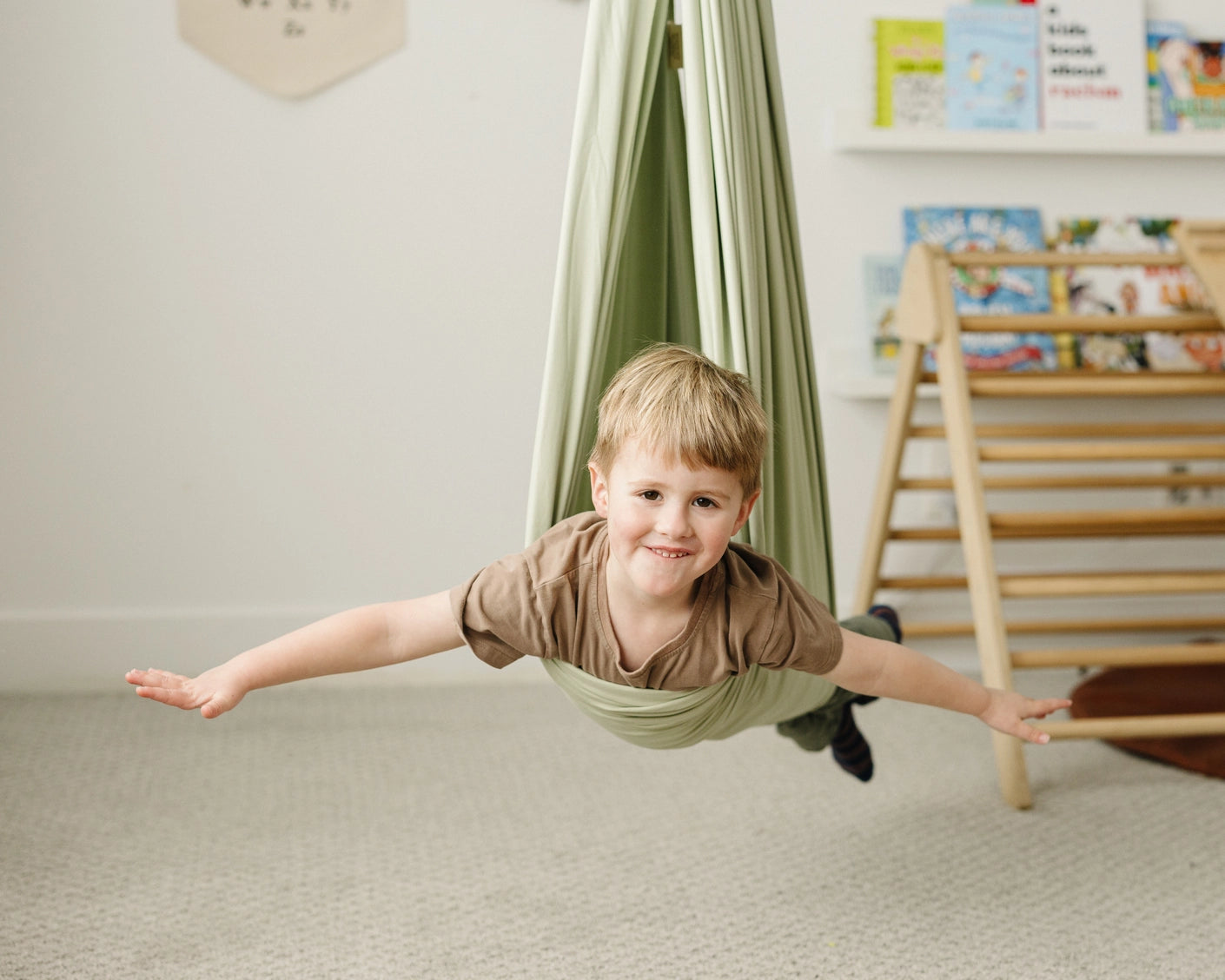 Desert Sage Cotton Sensory Swing